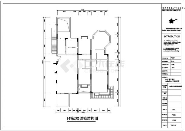 世纪樱花田园风格CAD施工图及效果图-图一