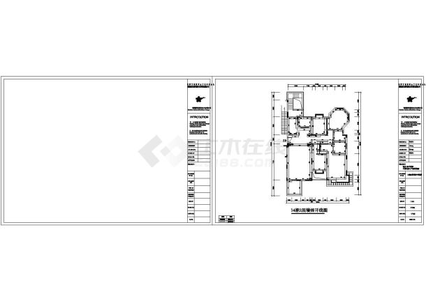 世纪樱花田园风格CAD施工图及效果图-图二