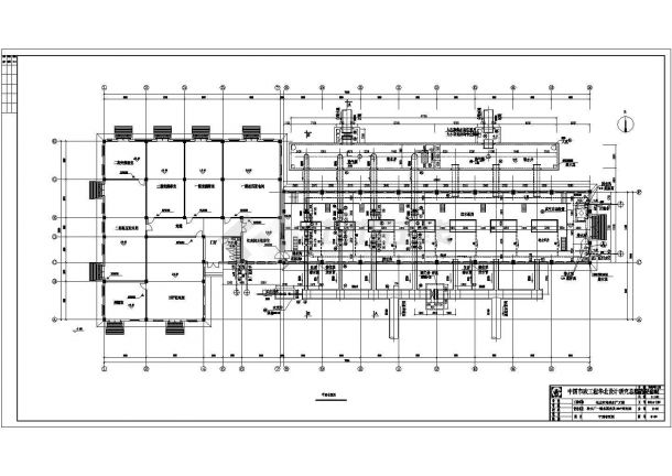 某城市净水厂送水泵房CAD设计参考图-图一