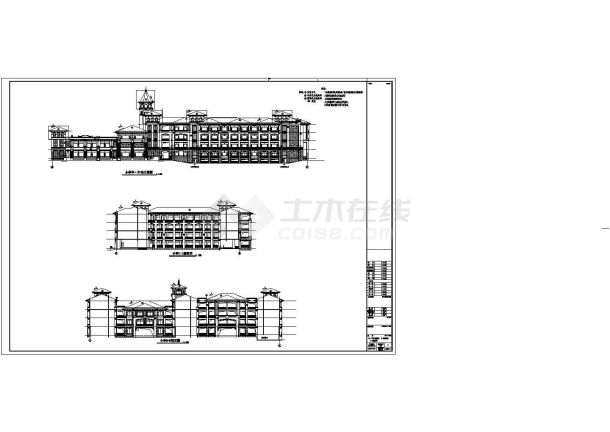 某30班小学综合楼建筑设计施工图-图二