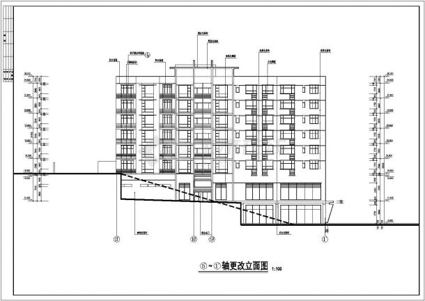 江西省某地区房屋建筑CAD施工图-图二
