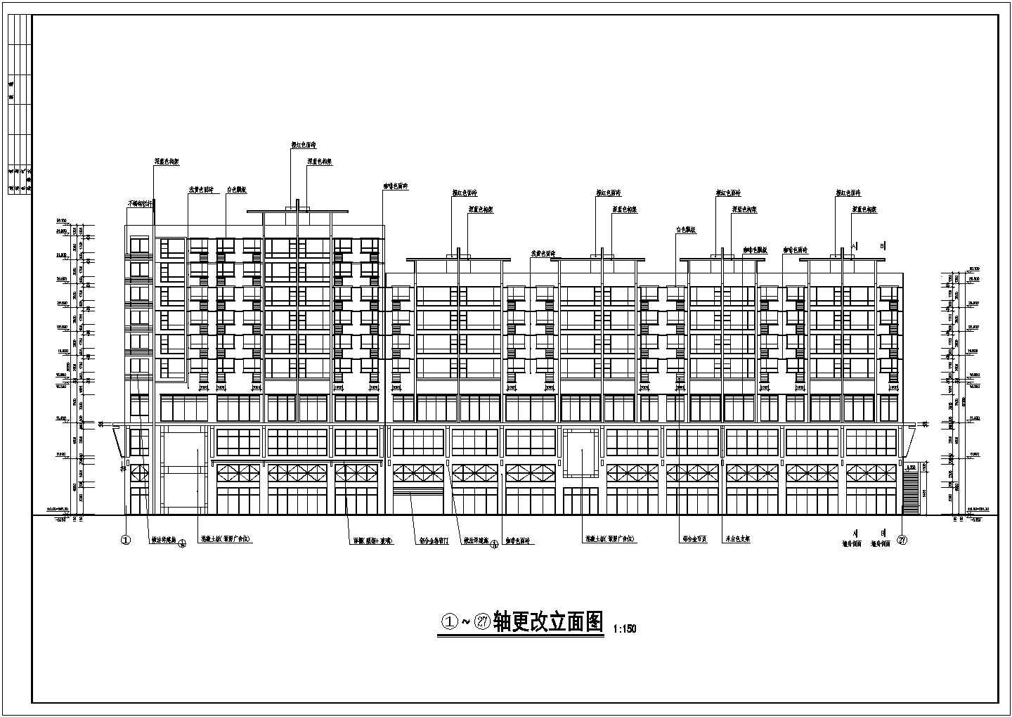 江西省某地区房屋建筑CAD施工图