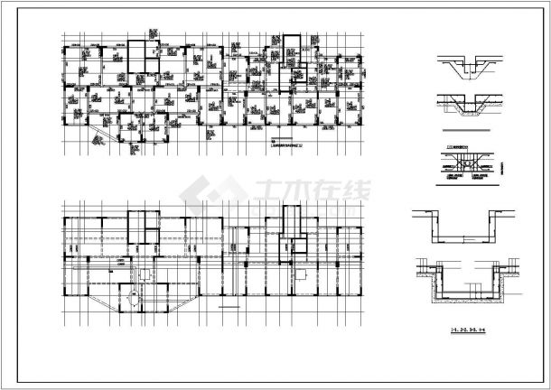 某地区18层框剪结构住宅楼结构图-图二