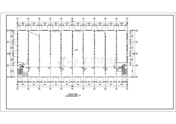 某地区轻钢结构屋面厂房完整电气图纸-图二