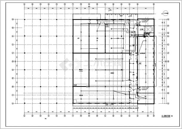 大型框架结构仓库全套电气施工图纸-图一
