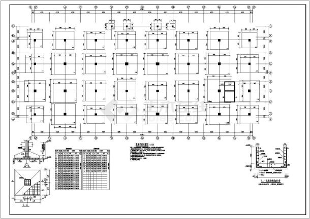 某地区砖混结构优秀办公楼建筑结构图-图一