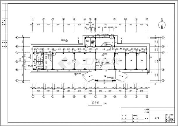 某防疫站疾病预防控制中心五层综合楼建筑扩初图-图二