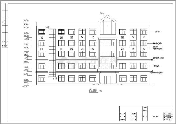 某防疫站疾病控制中心建筑CAD施工图-图一