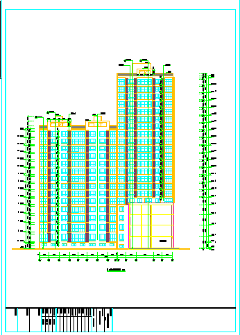 【河北省】某小区5栋高层商住楼建筑施工图