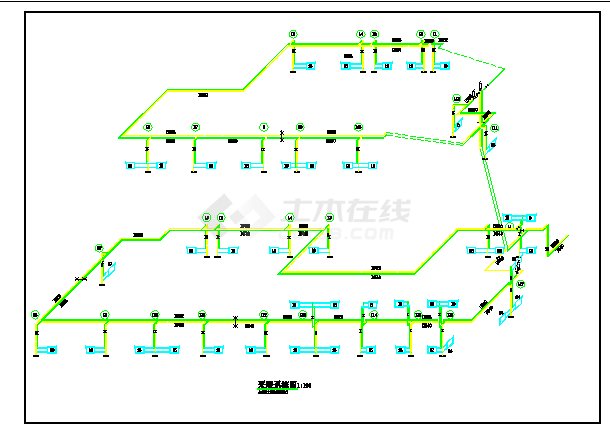 某省会城市新建信号楼暖通设计施工图-图一