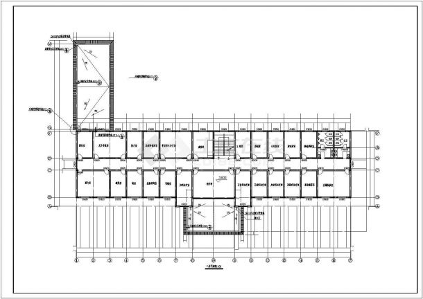 某师五层门诊楼建筑CAD方案设计-图二