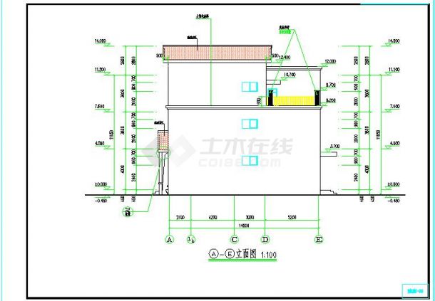 某地欧式风格个人别墅建筑设计施工图-图二