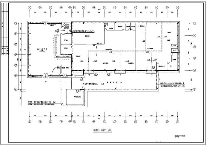 某地二层维修车间电气设计施工图纸_图1