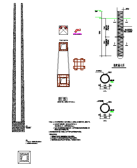 内地某广场游园放尖塔绿化设计施工图_图1