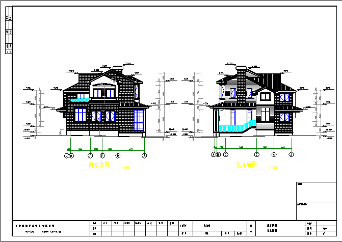 某地区别墅建筑施工图（含结构图）