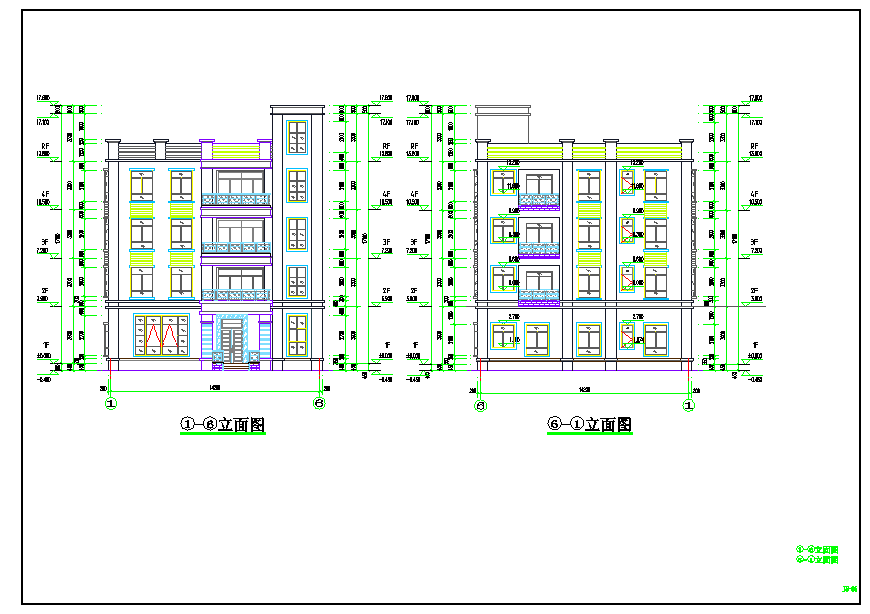 某地区个性中式别墅建筑设计施工图