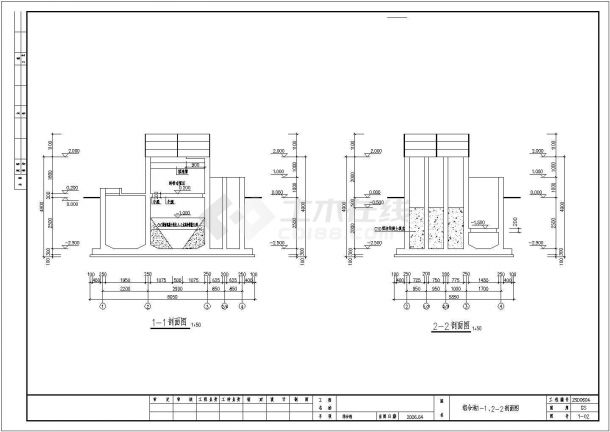 河北省某地区磷化废水工程CAD建筑图纸-图一
