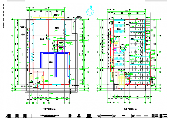 某地区食堂浴室全套建筑设计方案图纸_图1