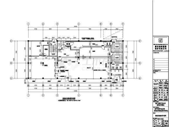 某城市银行营业大厅装修平面设计图-图二