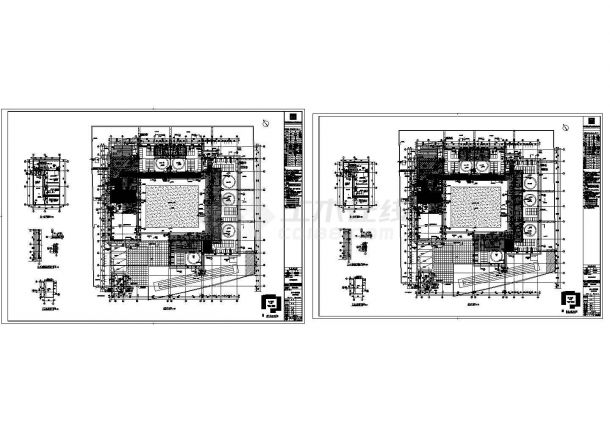 三层合院形式9班幼儿园建筑施工图-图一