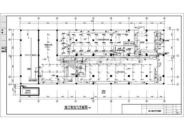 某酒店建筑电气CAD施工设计图纸-图一