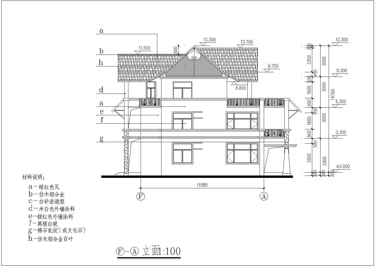 美式双拼三层自建房屋详细建筑设计图