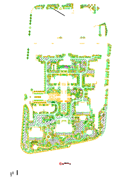 某地区大型景观绿化全套设计施工图_图1