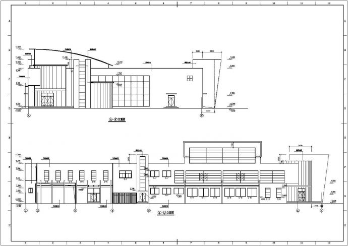 某多层框架结构高校食堂设计cad全套建筑施工图（甲级院设计）_图1