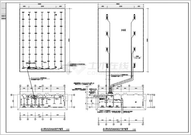 某一层加油站配电设计cad全套电气施工图(含设计说明)-图二