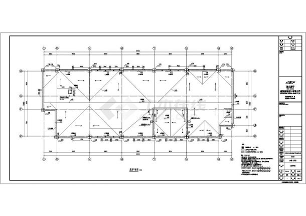 石家庄多层小型市级框架结构小学建筑施工图-图二