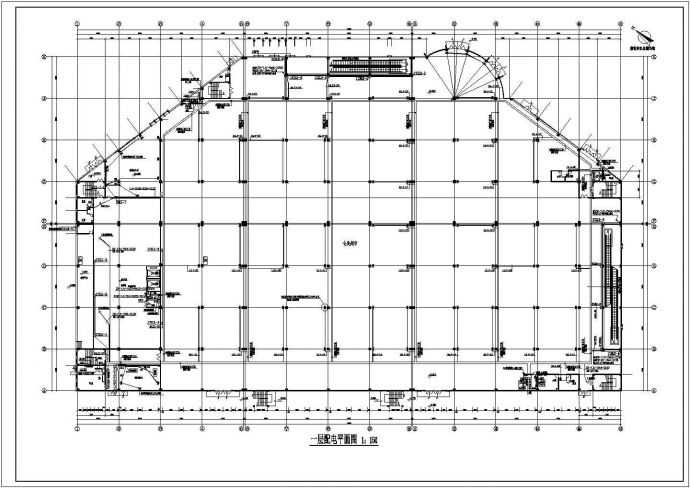 某大型多层超市强电设计cad详细施工图（甲级院设计）_图1