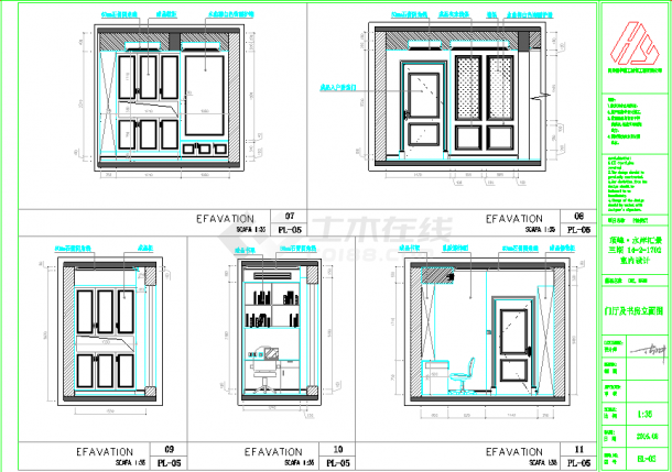 某地区欧式家装室内设计方案施工图-图二