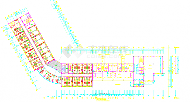 某六层大型购物商场建筑施工图（详细）-图一