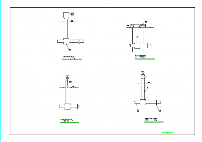 给出水栓安装连接及保护装置图（含出水口）_图1