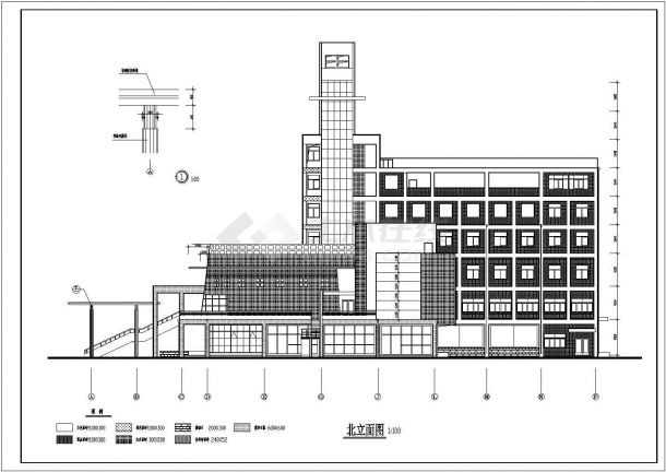 某文化艺术中心全套建筑设计施工图-图一