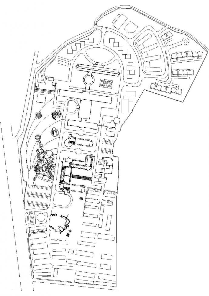 龙昌小区CAD设计规划总图_图1