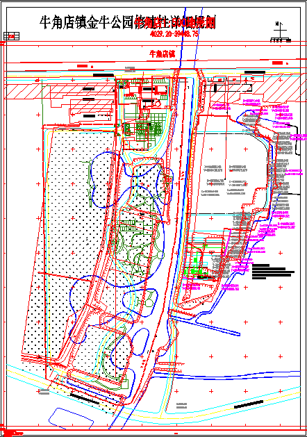 某地区金牛公园平面规划设计详细图纸-图二