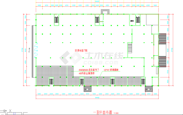 新昌超市建筑平面布置图纸（详细）-图一