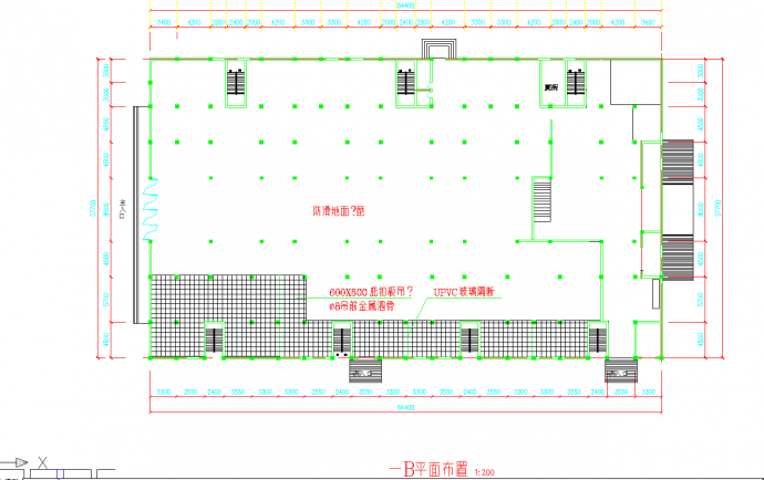新昌超市建筑平面布置图纸（详细）_图1