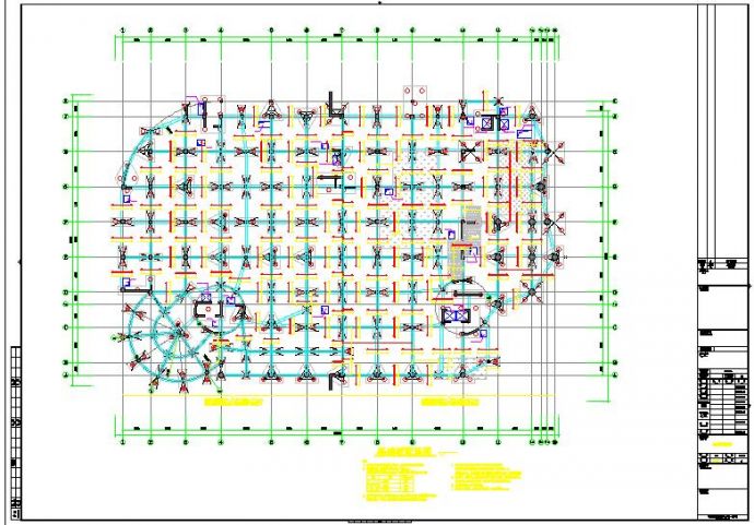 地上七层框架结构图书馆结构施工图（含钢结构）_图1