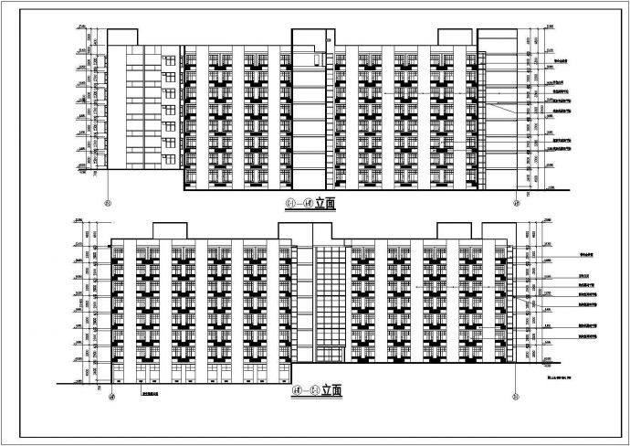 某八层砖混结构医院家属公寓楼建筑设计施工图_图1