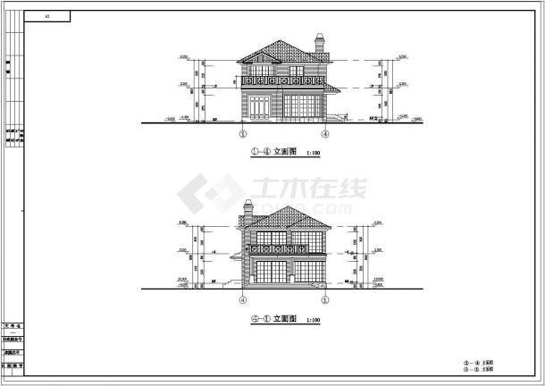 【上海】二层独栋别墅建筑和结构施工图-图一