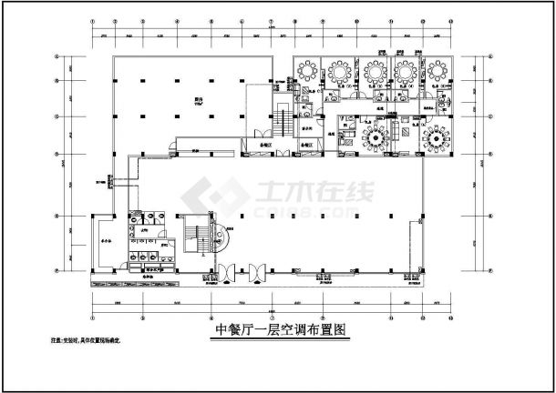 某中餐厅建筑电气设计施工CAD图纸-图二
