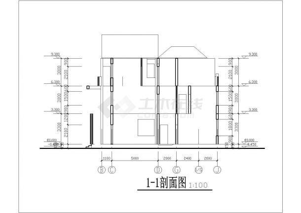 某地区三层自建房别墅建筑设计施工图-图二