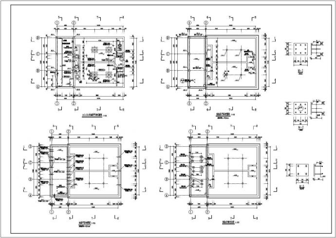 某工程综合泵房建筑设计施工图纸_图1