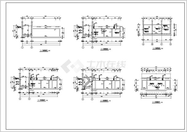某工程综合泵房建筑设计施工图纸-图二