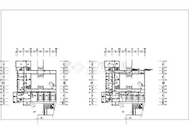 某地区医院门诊楼强弱电施工CAD设计图纸-图二