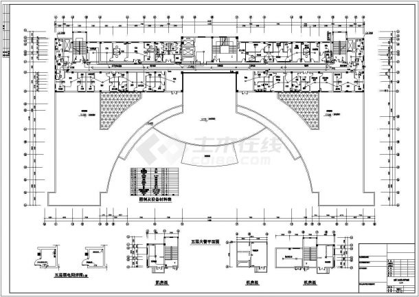 某地区医院消防报警全套CAD设计图纸-图一