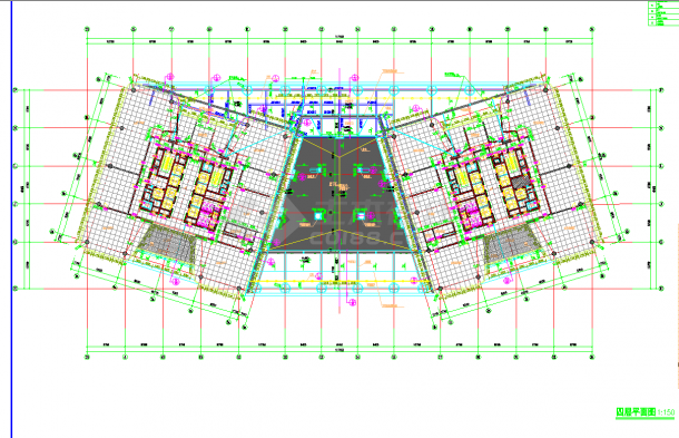 某时代广场建筑设计施工图（详细）-图二