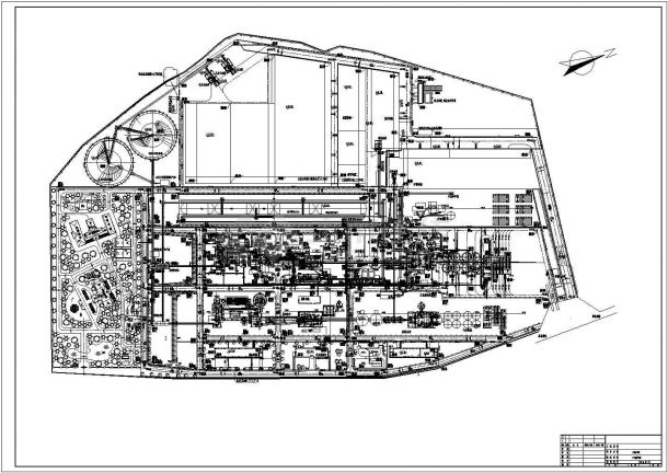  Cad construction drawing of plant plane planning and design in a certain area - Figure 1